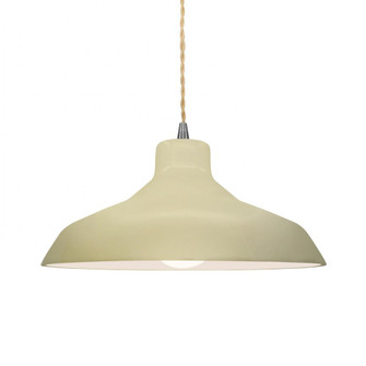 Medium Loft 1-Light Pendant (254|CER-6263-VAN-NCKL-BEIG-TWST)