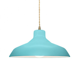 Medium Loft 1-Light Pendant (254|CER-6263-RFPL-ABRS-BEIG-TWST)