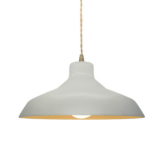 Medium Loft 1-Light Pendant (254|CER-6263-MTGD-ABRS-BEIG-TWST)