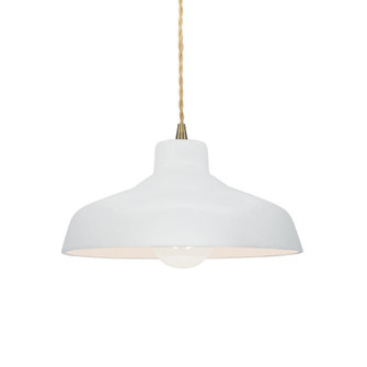 Small Loft 1-Light Pendant (254|CER-6260-WTWT-ABRS-BEIG-TWST)