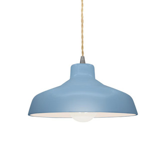 Small Loft 1-Light Pendant (254|CER-6260-SKBL-NCKL-BEIG-TWST)