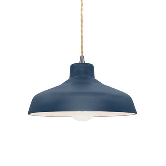 Small Loft 1-Light Pendant (254|CER-6260-MID-NCKL-BEIG-TWST)