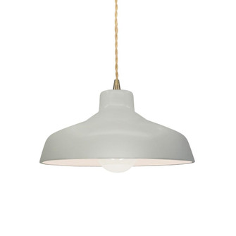 Small Loft 1-Light Pendant (254|CER-6260-MAT-ABRS-BEIG-TWST)