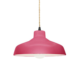 Small Loft 1-Light Pendant (254|CER-6260-CRSE-MBLK-BEIG-TWST)