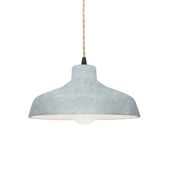 Small Loft 1-Light Pendant (254|CER-6260-CONC-MBLK-BEIG-TWST)