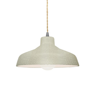 Small Loft 1-Light Pendant (254|CER-6260-CKC-NCKL-BEIG-TWST)