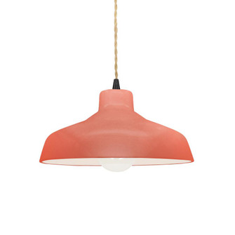 Small Loft 1-Light Pendant (254|CER-6260-BSH-MBLK-BEIG-TWST)