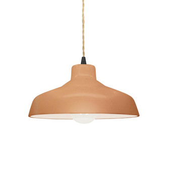 Small Loft 1-Light Pendant (254|CER-6260-ADOB-MBLK-BEIG-TWST)