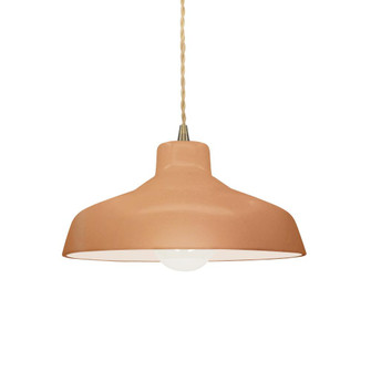 Small Loft 1-Light Pendant (254|CER-6260-ADOB-ABRS-BEIG-TWST)