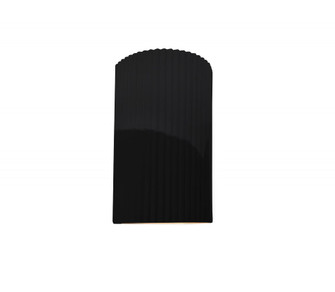 Small ADA Pleated Cylinder (254|CER-5740-BLK-LED1-1000)