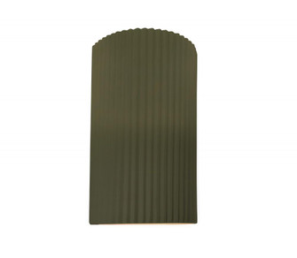 Large ADA Pleated Cylinder (254|CER-5745-MGRN)