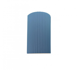 Small ADA Pleated Cylinder Wall Sconce (254|CER-5740-SKBL)