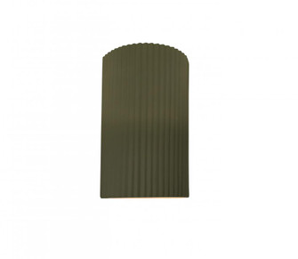 Small ADA Pleated Cylinder Wall Sconce (254|CER-5740-MGRN)
