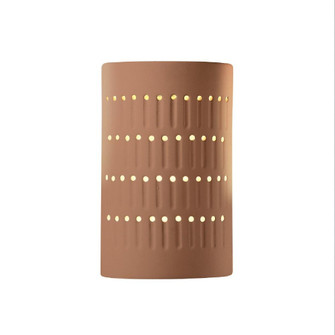 Small LED Cactus Cylinder - Open Top & Bottom (254|CER-2285-ADOB-LED1-1000)