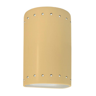 Small LED Cylinder w/ Perfs - Open Top & Bottom (Outdoor) (254|CER-0995W-MYLW-LED1-1000)