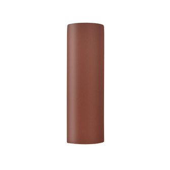 Really Big ADA Tube Wall Sconce - Closed Top (Outdoor) (254|CER-5407W-CLAY)