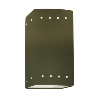 Small LED Rectangle w/ Perfs - Open Top & Bottom (254|CER-0925-MGRN-LED1-1000)