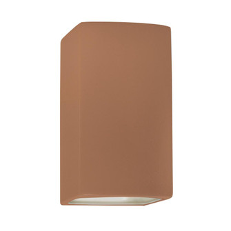 Small LED Rectangle - Closed Top (Outdoor) (254|CER-0910W-ADOB-LED1-1000)