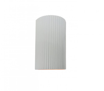 Small ADA LED Pleated Cylinder (Outdoor) (254|CER-5740W-WTWT)
