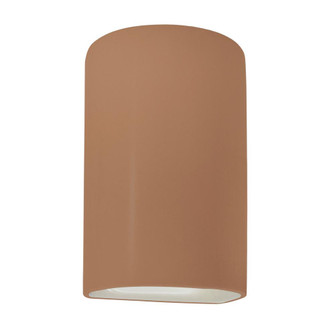 Small Cylinder - Closed Top (Outdoor) (254|CER-0940W-ADOB)