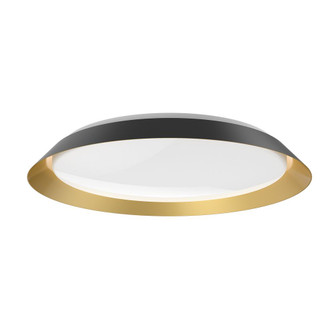 Jasper 23-in Black/Gold LED Flush Mount (461|FM43423-BK/GD-5CCT)