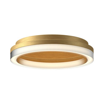 Calix 16-in Brushed Gold LED Flush Mount (461|FM45316-BG-3CCT-UNV)