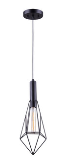 GREER, MBK Color, 1 Lt Cord Pendant, 60W Type A, 6'' W x 19 1/2'' - 67 1/2'' H (801|IPL676A01BK)