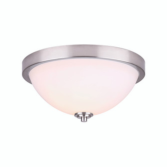 NOAH, 2 Lt Flush Mount, Flat Opal Glass, 60W Type A, 12.75'' W x 6.125'' H (801|IFM765A13BN)