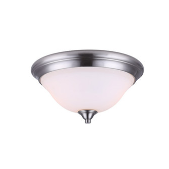 Rue, 2 Lt Flush mount, Flat Opal Glass, 60W Type A, 13 3/4'' x 7'' (801|IFM587A14BN)