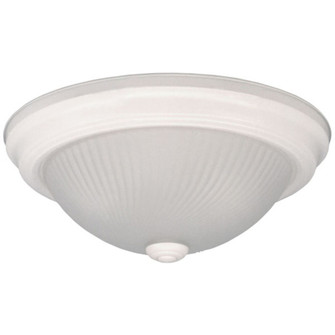 Fmount, 11'' 2 Bulb Flushmount, Frosted Swirl Glass, 40W Type A (801|IFM21111N)