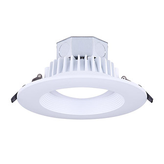 LED Baffle Recess Downlight, 6'' White Color Trim, 15W Dimmable, 3000K, 820 Lumen, Recess mounted (801|DL-6-15NR-WH-C)