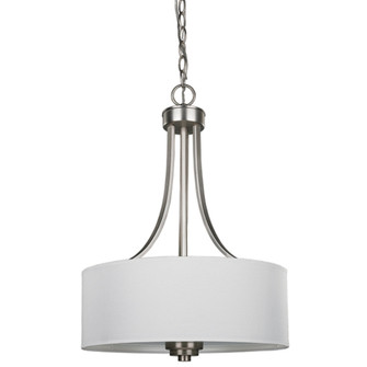 Pier, 3 Lt 15'' Chandelier, White Fabric, 60W Type A (801|ICH280A03BPT15)