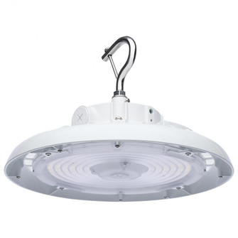 Wattage 80W/100W/120W and CCT Selectable 3K/4K/5K LED UFO High Bay; 120-347 Volt; White Finish (81|65/812)