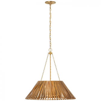 Corinne 24'' Wrapped Hanging Shade (279|MF 5031SB-NTW)