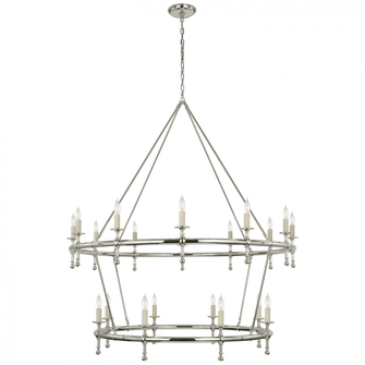 Classic 54'' Two-Tier Ring Chandelier (279|CHC 5825PN)