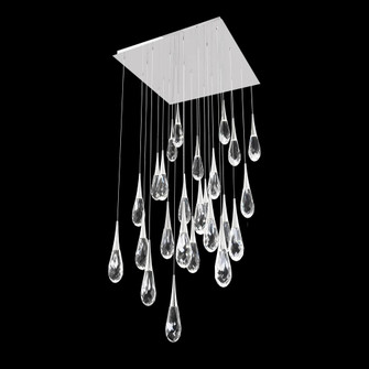 Hibiscus 25 Light 120-277V Multi-Light Pendant (Square Canopy) in Polished Nickel (1118061|BPD21225S-PN)