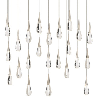 Hibiscus 23 Light 120-277V Multi-Light Pendant (Linear Canopy) in Polished Nickel with Clear Optic (1118061|BPD21223L-PN)