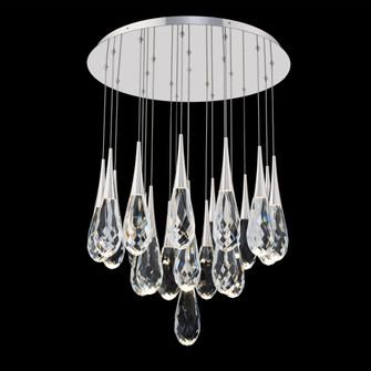 Hibiscus 21 Light 120-277V Multi-Light Pendant (Round Canopy) in Polished Nickel (1118061|BPD21221-PN)