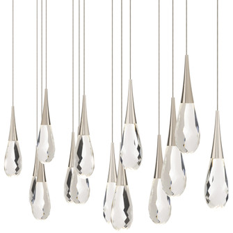 Hibiscus 14 Light 120-277V Multi-Light Pendant (Linear Canopy) in Polished Nickel with Clear Optic (1118061|BPD21214L-PN)