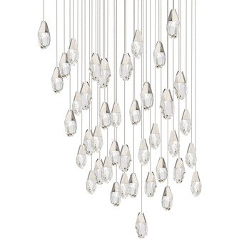 Martini 41 Light 120-277V Multi-Light Pendant (Square Canopy) in Polished Nickel with Clear Optic (1118061|BPD20241SO-PN)