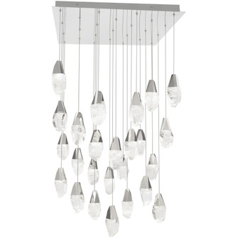 Martini 25 Light 120-277V Multi-Light Pendant (Square Canopy) in Polished Nickel with Optic Haze Q (1118061|BPD20225SOH-PN)