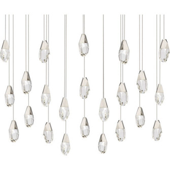 Martini 23 Light 120-277V Multi-Light Pendant (Linear Canopy) in Polished Nickel with Optic Haze Q (1118061|BPD20223LOH-PN)