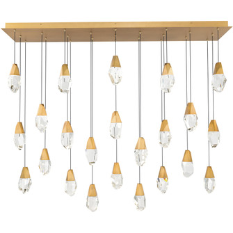 Martini 23 Light 120-277V Multi-Light Pendant (Linear Canopy) in Aged Brass with Clear Optic Cryst (1118061|BPD20223LO-AB)