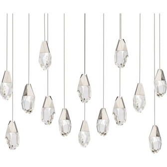 Martini 14 Light 120-277V Multi-Light Pendant (Linear Canopy) in Polished Nickel with Clear Optic (1118061|BPD20214LO-PN)