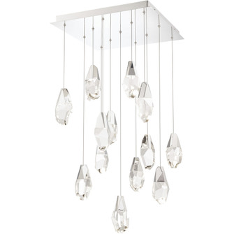 Martini 13 Light 120-277V Multi-Light Pendant (Square Canopy) in Polished Nickel with Clear Optic (1118061|BPD20213SO-PN)