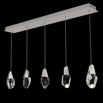 Martini 5 Light 120-277V Multi-Light Pendant (Linear Canopy) in Polished Nickel with Optic Haze Qu (1118061|BPD20205LOH-PN)