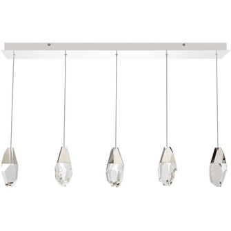 Martini 5 Light 120-277V Multi-Light Pendant (Linear Canopy) in Polished Nickel with Clear Optic C (1118061|BPD20205LO-PN)