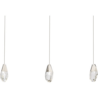 Martini 3 Light 120-277V Multi-Light Pendant (Linear Canopy) in Polished Nickel with Clear Optic C (1118061|BPD20203LO-PN)