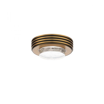 Zircle 8in 120/277V LED Flush Mount in Black with Optic Haze Quartz (1118061|BFM82408-BK)