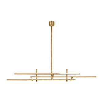 Cityscape Stacked X-Large Linear Chandelier (7355|SLLS56227CCHAB)